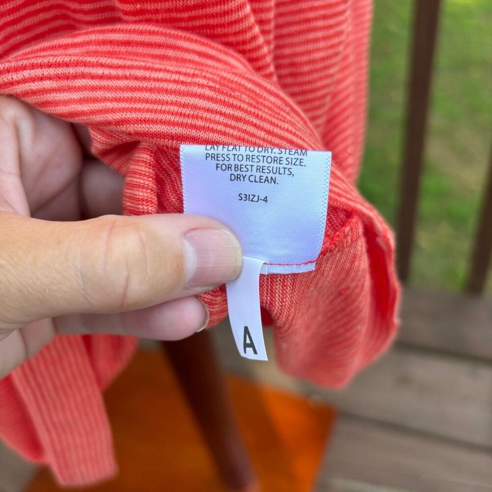 Eileen Fisher Women's Firefly Ballet Linen Jersey Shift Dress Orange XL NWT $198 - Picture 11 of 12